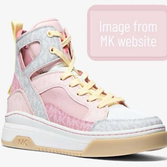 MICHAEL Michael Kors Matson Color-Block Logo High-Top Sneaker, size 10M - Picture 10 of 15